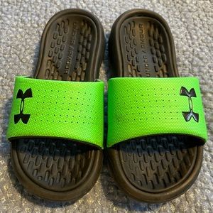 Boys Under Armour Slides